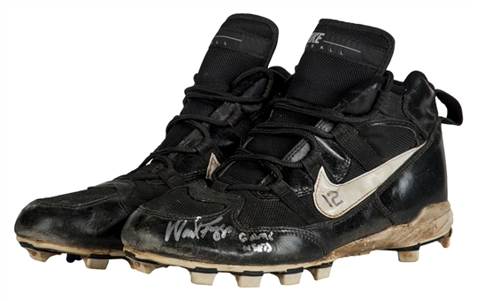 1996 Wade Boggs Game Used and Signed Pair of Nike Cleats (PSA/DNA)